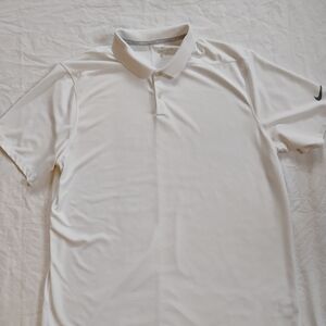 Nike Dri Fit Polo Mens XL Golf White Shirt